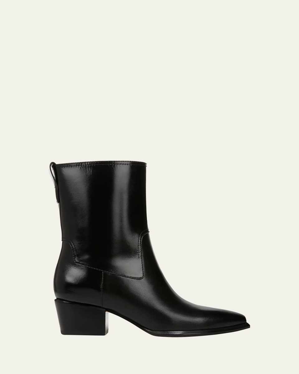 Arlington Western Leather Ankle Boots
